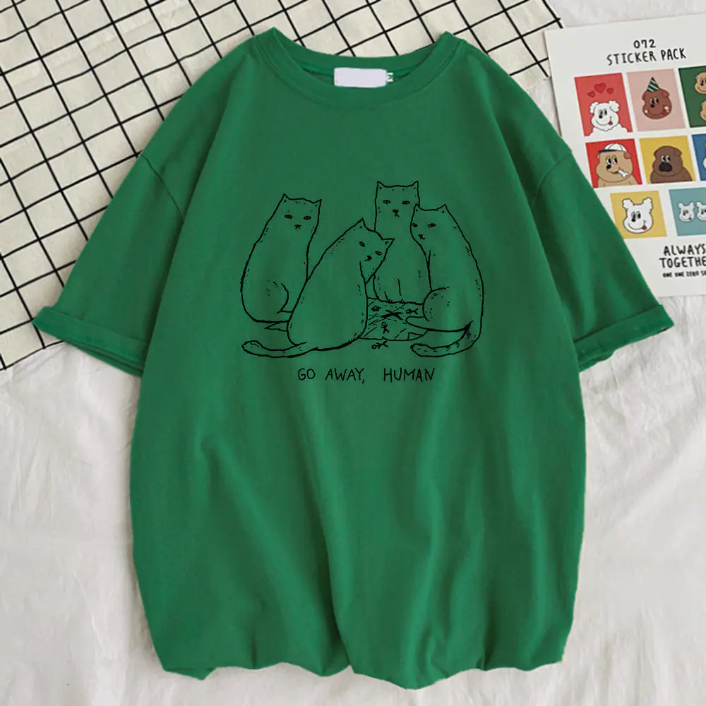 Summer Go Away Human Printed T-Shirts - Quality Design