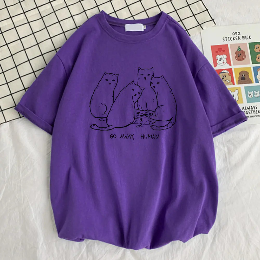 Summer Go Away Human Printed T-Shirts - Quality Design