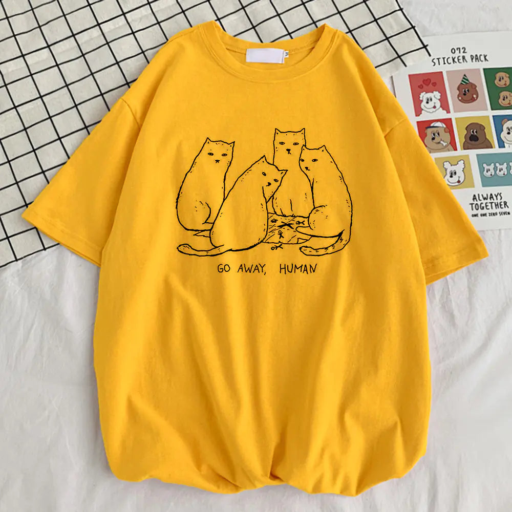 Summer Go Away Human Printed T-Shirts - Quality Design