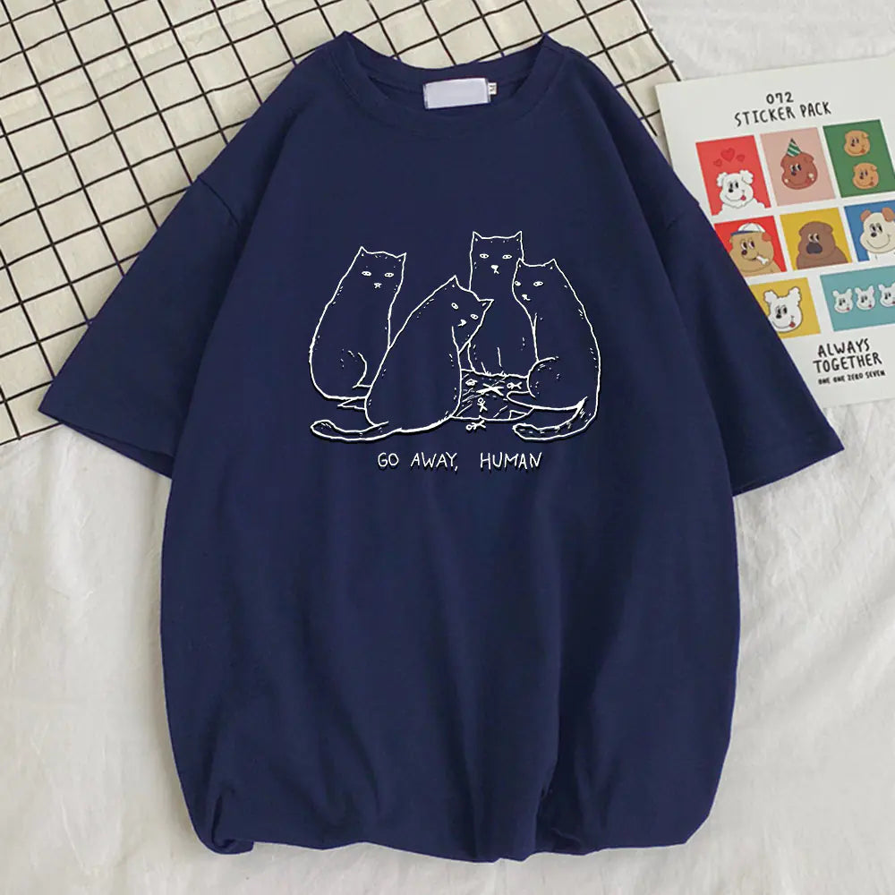 Summer Go Away Human Printed T-Shirts - Quality Design