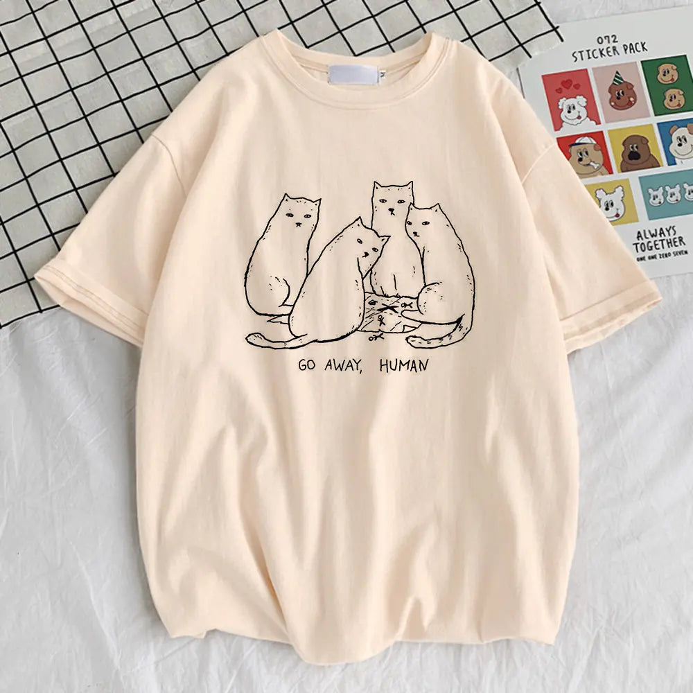 Summer Go Away Human Printed T-Shirts - Quality Design